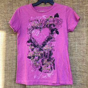 Electric cafe cotton tee shirt color berry